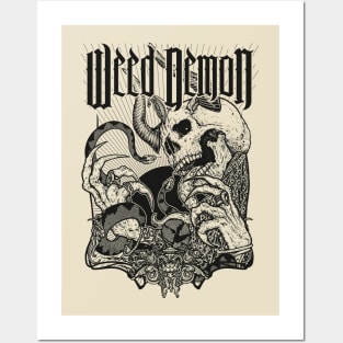 Skull weed demon Posters and Art